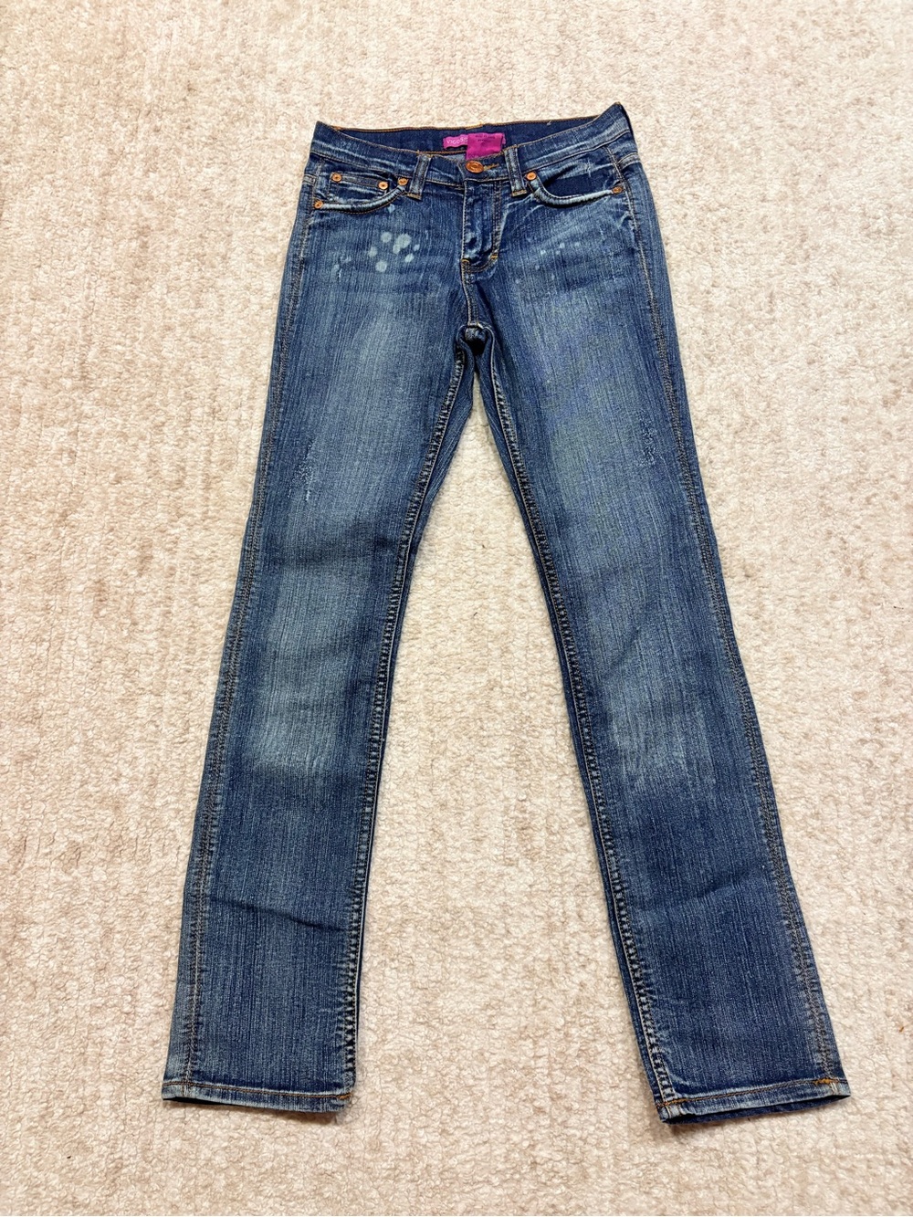 Girl’s Dark Blue Straight-Leg Jeans